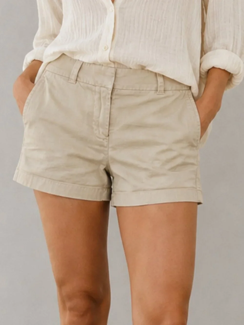 J CREW Chino Shorts Sand Khaki Tan 3